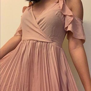 small pink flowy dress